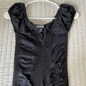 Bebe black fitted top